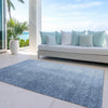 Piper Looms Chantille Modern ACN822 Blue Machine Washable Area Rug Outdoor Lifestyle Image Feature