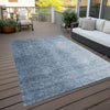 Piper Looms Chantille Modern ACN822 Blue Machine Washable Area Rug Outdoor Lifestyle Image Feature