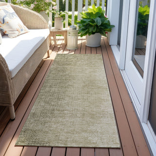 Piper Looms Chantille Modern ACN822 Brown Machine Washable Area Rug Runner Outdoor Lifestyle Image Feature