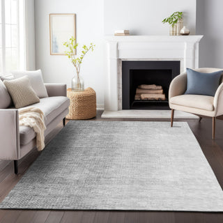 Piper Looms Chantille Modern ACN822 Gray Machine Washable Area Rug Lifestyle Image Feature
