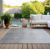 Piper Looms Chantille Modern ACN822 Gray Machine Washable Area Rug Outdoor Lifestyle Image Feature