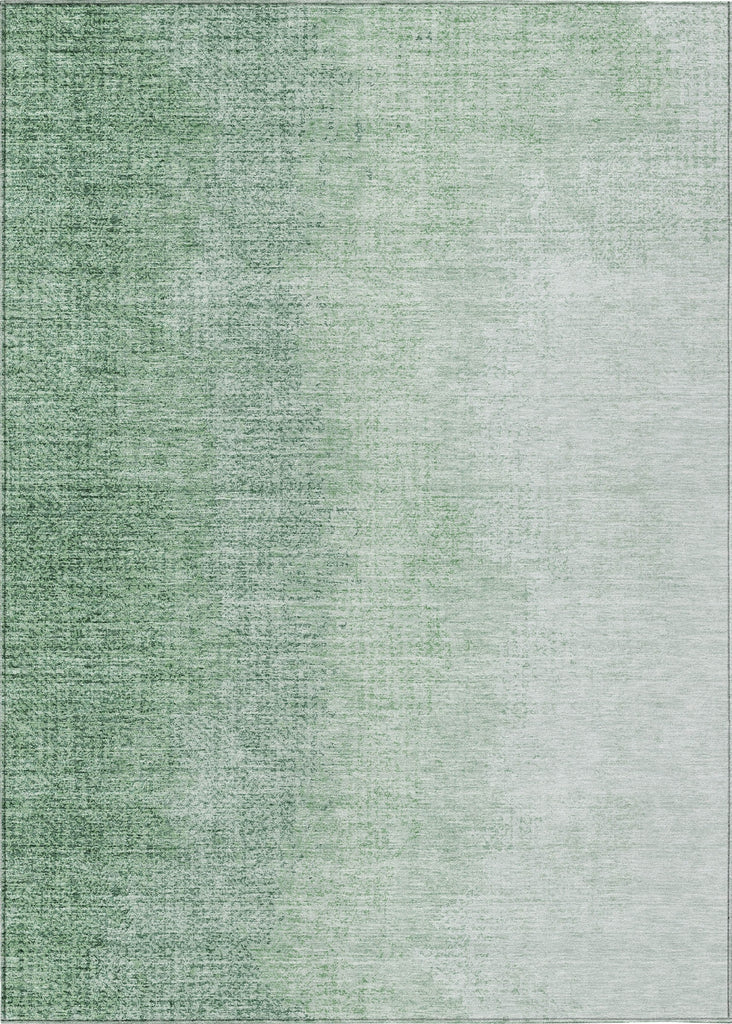 Piper Looms Chantille Modern ACN822 Green Machine Washable Area Rug main image