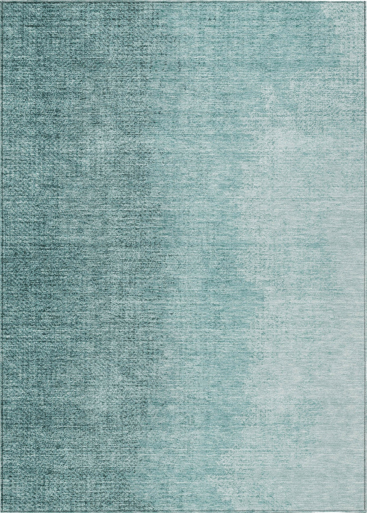 Piper Looms Chantille Modern ACN822 Teal Machine Washable Area Rug main image
