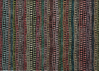 Piper Looms Chantille Stripes ACN823 Black Machine Washable Area Rug Scatter Main Image