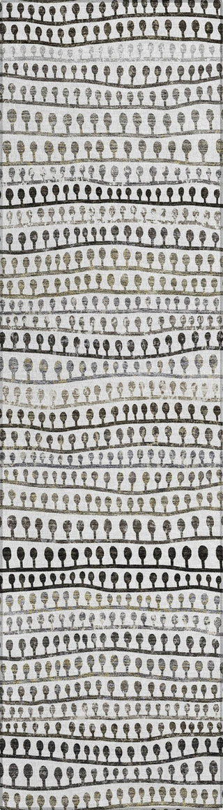 Piper Looms Chantille Stripes ACN823 Ivory Machine Washable Area Rug Runner Main Image