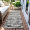 Piper Looms Chantille Stripes ACN823 Ivory Machine Washable Area Rug Runner Outdoor Lifestyle Image Feature