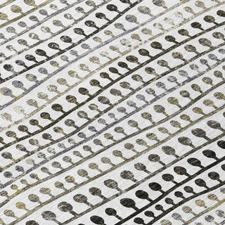 Piper Looms Chantille Stripes ACN823 Ivory Machine Washable Area Rug Swatch Image