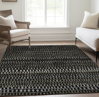 Piper Looms Chantille Stripes ACN823 Taupe Machine Washable Area Rug Lifestyle Image Feature
