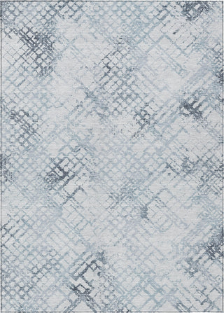 Piper Looms Chantille Squares ACN824 Blue Machine Washable Area Rug main image