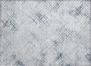 Piper Looms Chantille Squares ACN824 Blue Machine Washable Area Rug Scatter Main Image