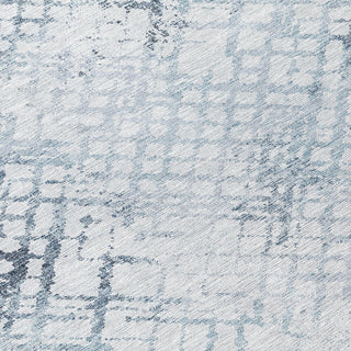 Piper Looms Chantille Squares ACN824 Blue Machine Washable Area Rug Swatch Image