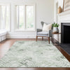 Piper Looms Chantille Squares ACN824 Green Machine Washable Area Rug Lifestyle Image Feature