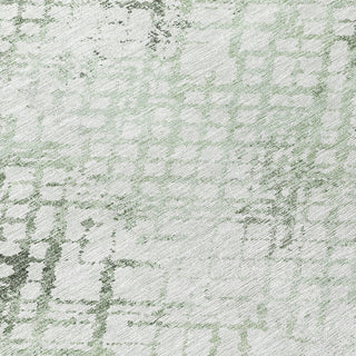 Piper Looms Chantille Squares ACN824 Green Machine Washable Area Rug Swatch Image