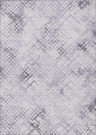 Piper Looms Chantille Squares ACN824 Purple Machine Washable Area Rug main image