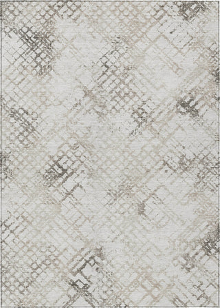 Piper Looms Chantille Squares ACN824 Taupe Machine Washable Area Rug main image