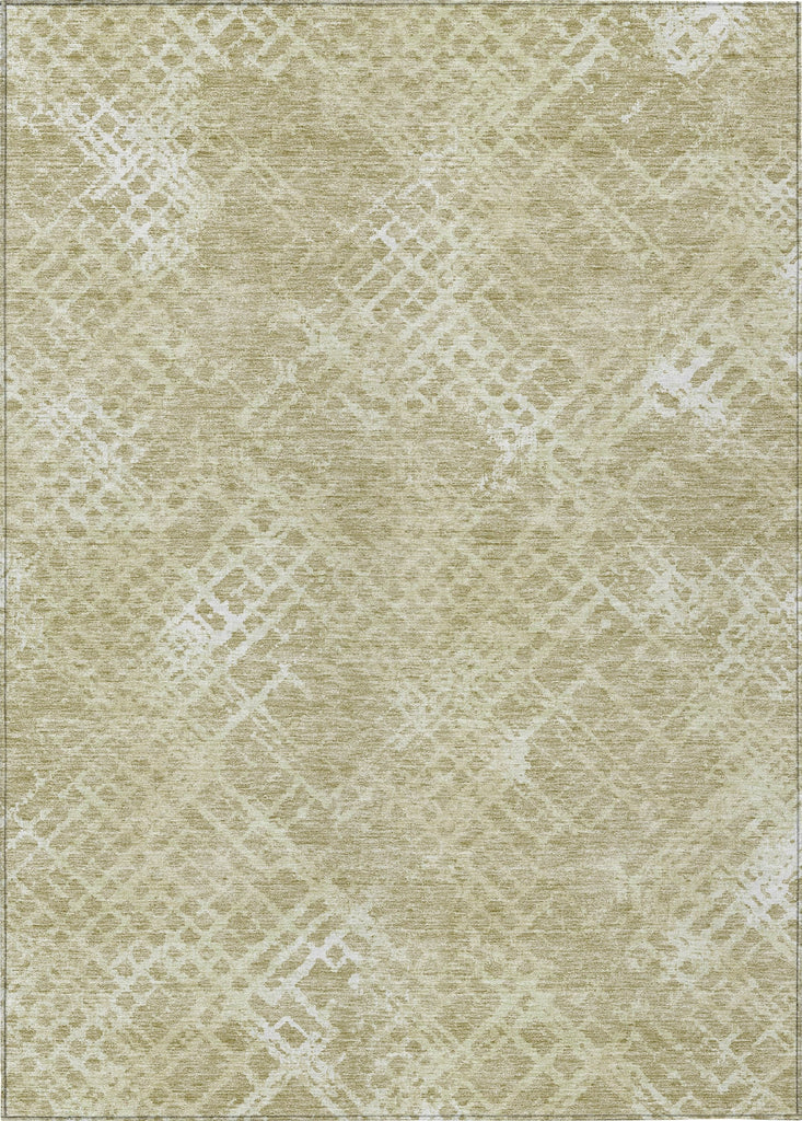 Piper Looms Chantille Squares ACN825 Beige Machine Washable Area Rug main image