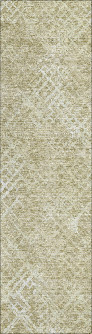 Piper Looms Chantille Squares ACN825 Beige Machine Washable Area Rug Runner Main Image