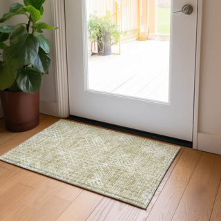 Piper Looms Chantille Squares ACN825 Beige Machine Washable Area Rug Scatter Lifestyle Image Feature