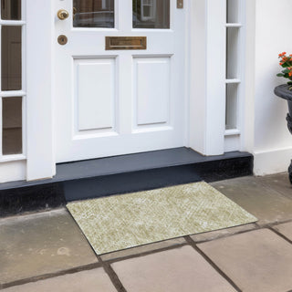 Piper Looms Chantille Squares ACN825 Beige Machine Washable Area Rug Scatter Outdoor Lifestyle Image Feature