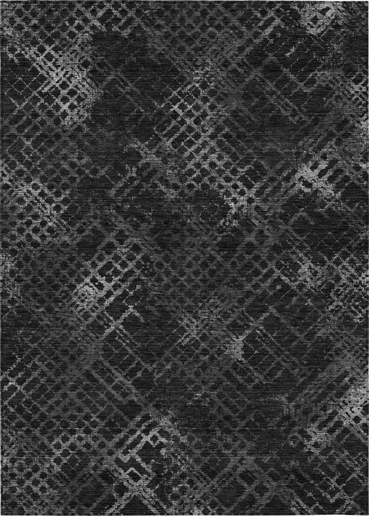 Piper Looms Chantille Squares ACN825 Charcoal Machine Washable Area Rug main image