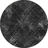 Piper Looms Chantille Squares ACN825 Charcoal Machine Washable Area Rug Round Main Image