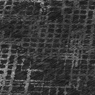 Piper Looms Chantille Squares ACN825 Charcoal Machine Washable Area Rug Swatch Image