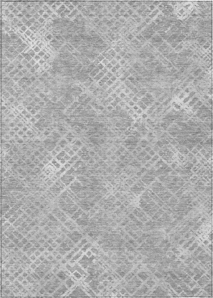 Piper Looms Chantille Squares ACN825 Gray Machine Washable Area Rug main image