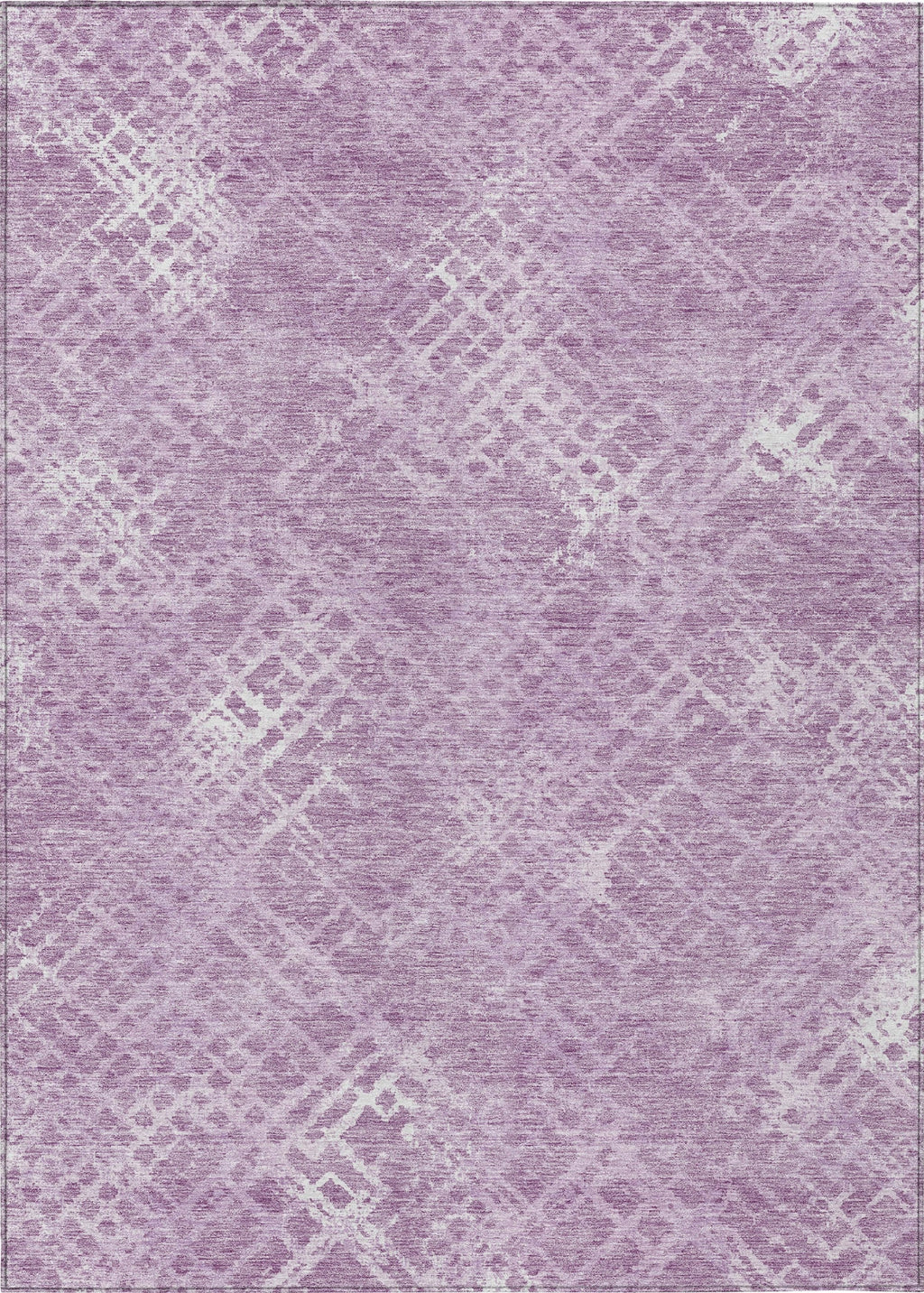 Piper Looms Chantille Squares ACN825 Lavender Machine Washable Area Rug ...