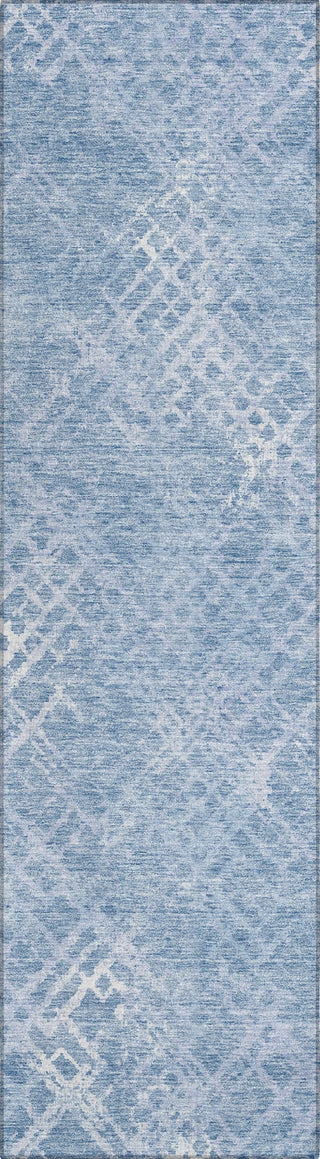 Piper Looms Chantille Squares ACN825 Sky Machine Washable Area Rug Runner Main Image