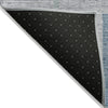 Piper Looms Chantille Geometric ACN826 Gray Machine Washable Area Rug Backing Image