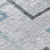 Piper Looms Chantille Geometric ACN826 Gray Machine Washable Area Rug Swatch Image
