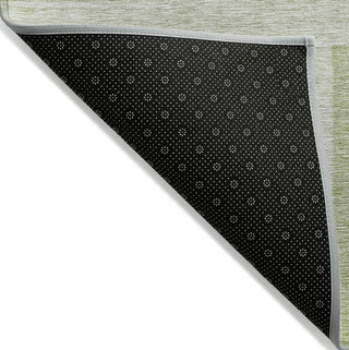 Piper Looms Chantille Geometric ACN827 Aloe Machine Washable Area Rug Backing Image