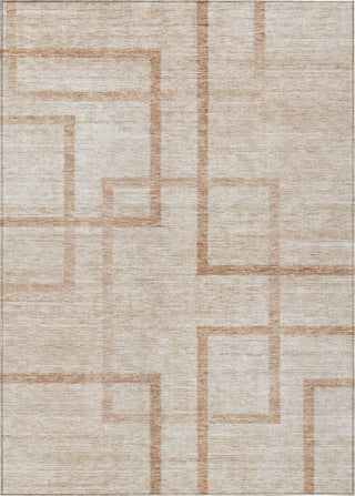 Piper Looms Chantille Geometric ACN827 Coral Machine Washable Area Rug main image