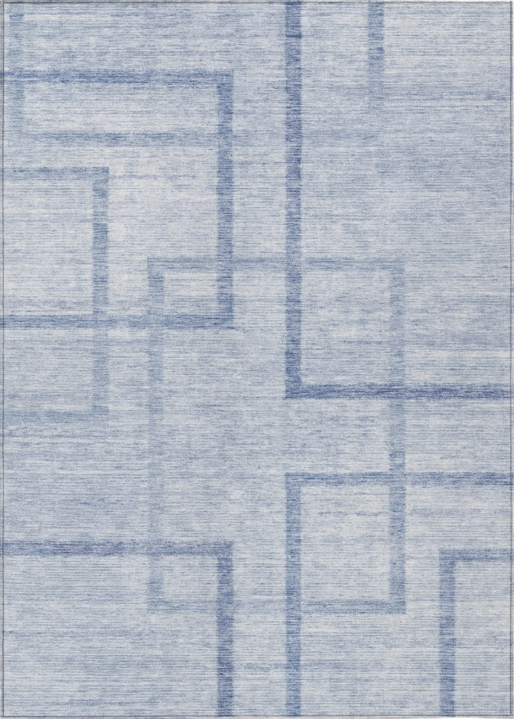 Piper Looms Chantille Geometric ACN827 Sky Machine Washable Area Rug main image