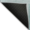 Piper Looms Chantille Geometric ACN827 Teal Machine Washable Area Rug Backing Image