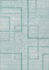 Piper Looms Chantille Geometric ACN827 Teal Machine Washable Area Rug main image