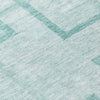 Piper Looms Chantille Geometric ACN827 Teal Machine Washable Area Rug Swatch Image