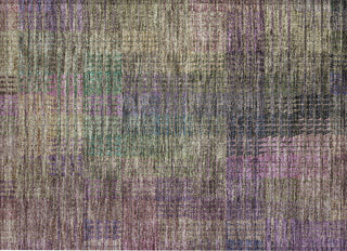 Piper Looms Chantille Triangles ACN828 Plum Machine Washable Area Rug Scatter Main Image