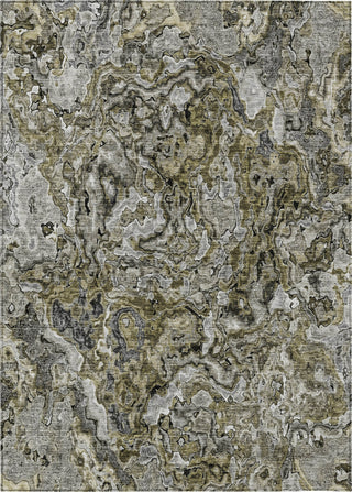 Piper Looms Chantille Abstract ACN829 Brown Machine Washable Area Rug main image