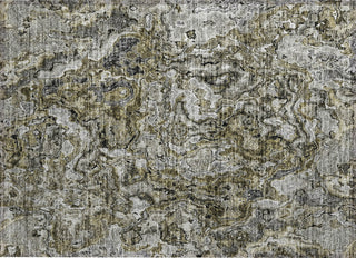 Piper Looms Chantille Abstract ACN829 Brown Machine Washable Area Rug Scatter Main Image