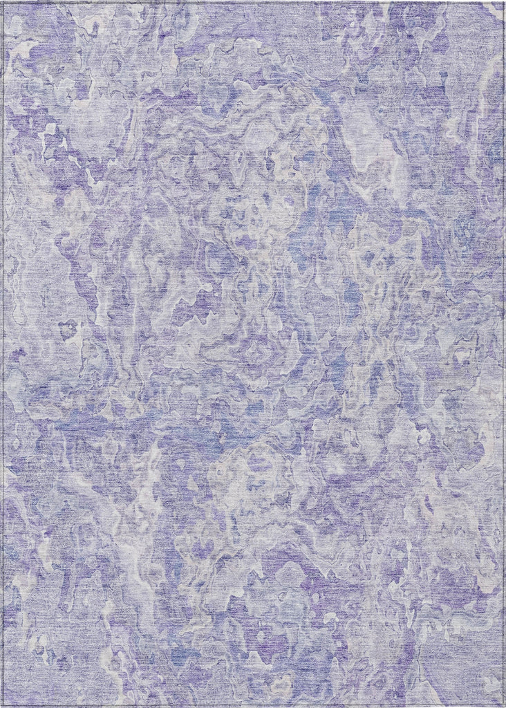 Piper Looms Chantille Abstract ACN829 Plum Machine Washable Area Rug main image