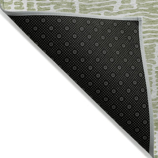 Piper Looms Chantille Lines ACN830 Aloe Machine Washable Area Rug Backing Image