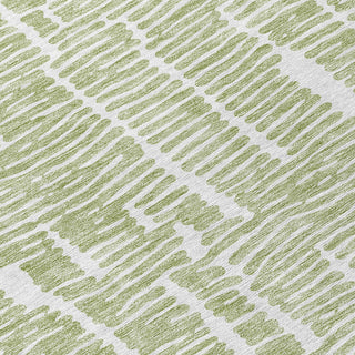 Piper Looms Chantille Lines ACN830 Aloe Machine Washable Area Rug Swatch Image