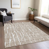 Piper Looms Chantille Lines ACN830 Brown Machine Washable Area Rug Lifestyle Image Feature