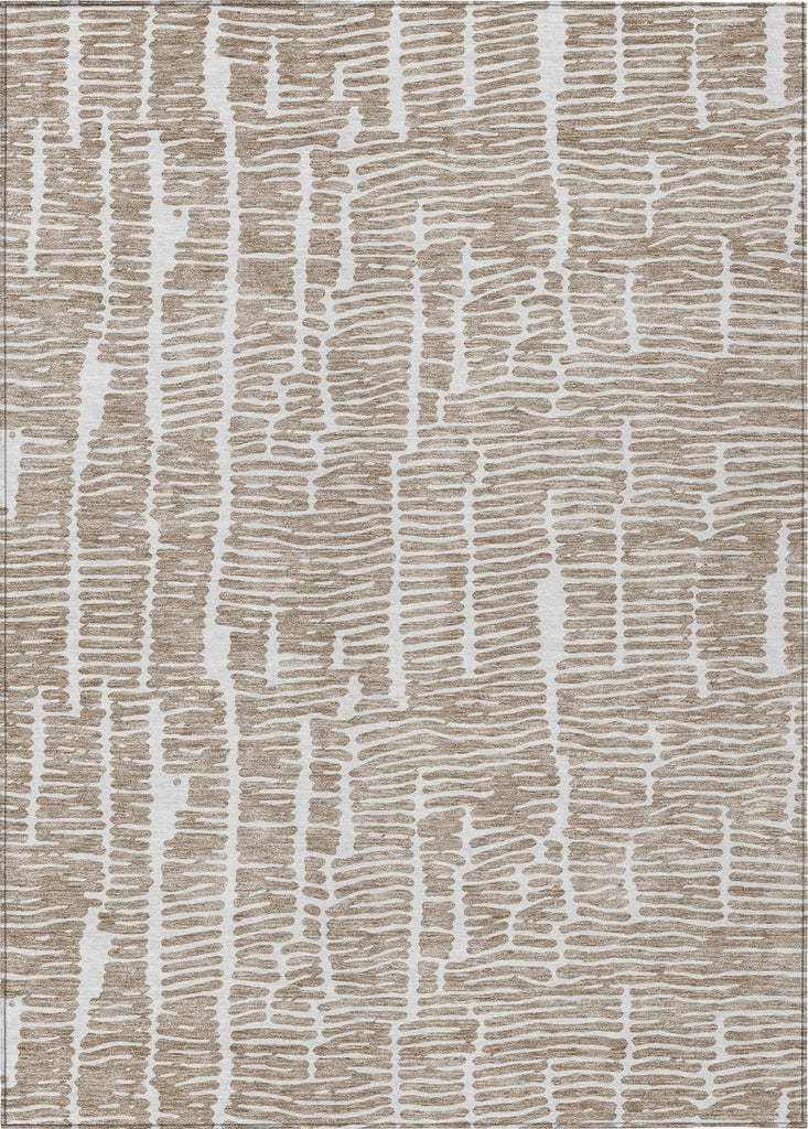 Piper Looms Chantille Lines ACN830 Brown Machine Washable Area Rug main image