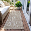 Piper Looms Chantille Lines ACN830 Brown Machine Washable Area Rug Runner Outdoor Lifestyle Image Feature
