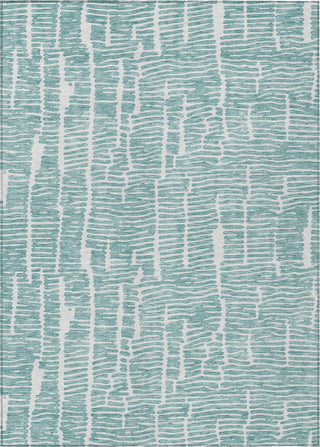 Piper Looms Chantille Lines ACN830 Teal Machine Washable Area Rug main image