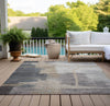 Piper Looms Chantille Modern ACN831 Gray Machine Washable Area Rug Outdoor Lifestyle Image Feature