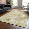 Piper Looms Chantille Floral ACN832 Beige Machine Washable Area Rug Lifestyle Image Feature
