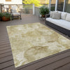 Piper Looms Chantille Floral ACN832 Beige Machine Washable Area Rug Outdoor Lifestyle Image Feature